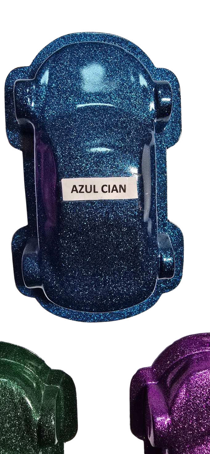 Metal Flake Azul Cian — Metal Flake de AK7